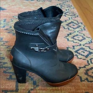 Sorel rubber high heel boots